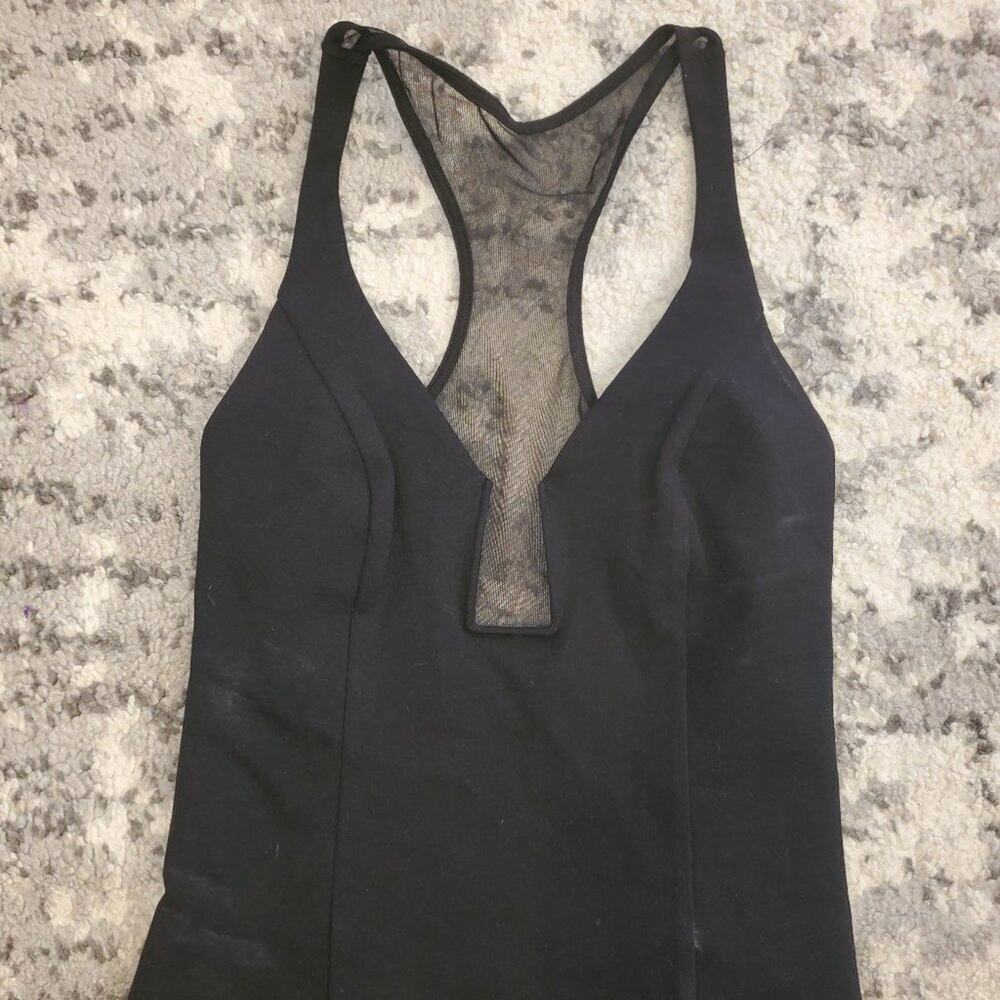 Out from Under OF Black Bodysuit Top || Small EUC